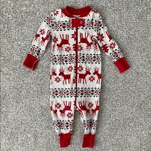 Hanna Andersson Holiday Two Way Zip 100% Organic Sleeper